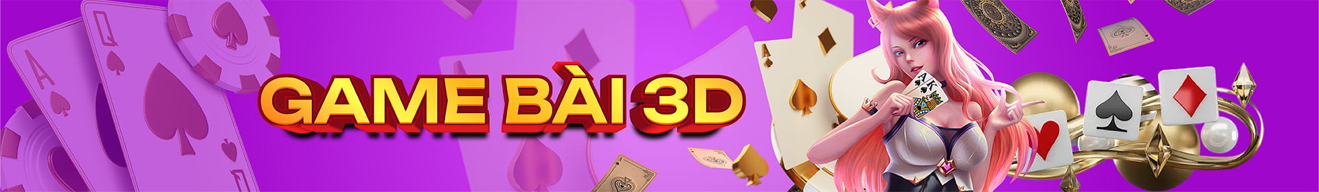 Banner game bài 3D